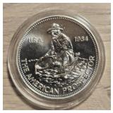 One Ounce Silver Round: Prospector