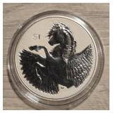 One Ounce Silver Round: Pegasus