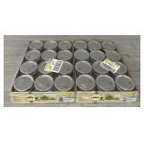 (24) Lidded Half Pint Jars SEALED