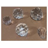 Variety of Crystal Paperweights