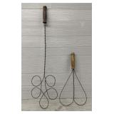 (2) Vintage Rug Beaters