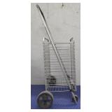 Fold Up Wire Basket Cart