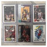 (6) Michael Jordan Basketball Cards- Mint