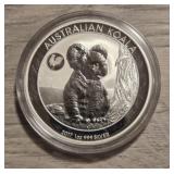 One Ounce Silver Round: Australian Koala
