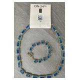 On 34th Matching Necklace and Bracelet