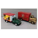 (2) Die-Cast Box Trucks