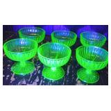 (6) Uranium Desert Glass Cups