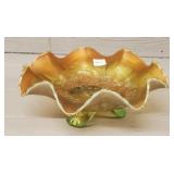 Vintage Dugan Cosmos Marigold Carnival Bowl