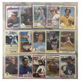 (15) 1980s Star Baseball Cards