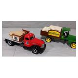 (2) Die-Cast Money Bank Trucks