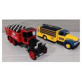 (2) Die-Cast Money Bank Trucks