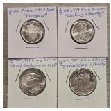 (4) ï¿½ oz Silver Rounds