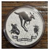 One Ounce Silver Round: Perth Mint Animals