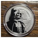 One Ounce Silver Round: Darth Vader