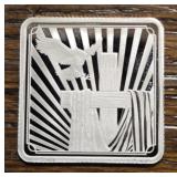 ï¿½-Ounce Silver Bar: Flag Over Cross