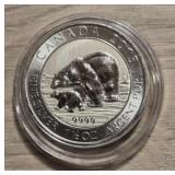 1ï¿½-Ounce Silver Round: Polar Bear