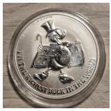 One Ounce Silver Round: Scrooge McDuck