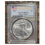 2017 First Strike Silver Eagle: PCGS MS70