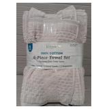 6- Piece 100% Cotton Towel Set