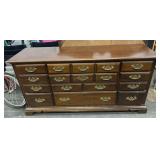 9-Drawer Cherry Blossom Wood Dresser
