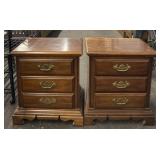 (2) Mahogany Nightstands