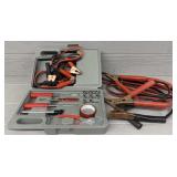 Vehicle Emergency Tool Kit & Jumper Cables