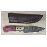 Damascus Fixed Blade Knife #3