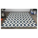 Large Blue/ White Are Rug