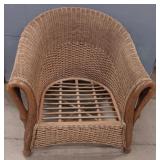 Vintage Wicker Tub Style Armchair