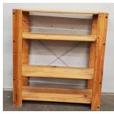 Wood Pallet Style 4-Tier Shelf