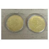 (2) Trump Gold Plated Coins