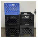 (5) Plastic Milk Crates