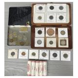 Assortment of Foreign & Domestic Coins