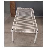 White Wire Single Shelf