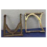 (4) Cast Iron Leg Brackets
