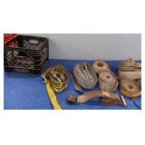 Milk Crate With Heavy Duty Ratchet Straps