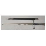 Replica Medieval Sword w/ Leather Sheath