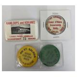 (2) North Idaho Pins & CDA Saloon Tokens