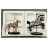(2) The Treasury of Carousel Art Horse & Dog