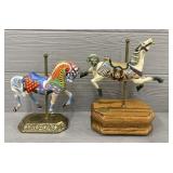 (2) Willits Carousel Horses