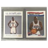 (2) 1992 USA Michael Jordan Basketball Cards