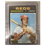 Vintage 1971 Topps Johnny Bench Baseball Card