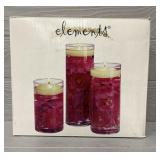 Elements 3-Floating Candles/Jars