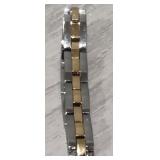 Stainless Gold Tone Men's Bracelet