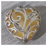 Glows Sterling Plated Luminous Love Pendant