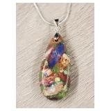 Rainbow Sea Sediment Jasper Necklace