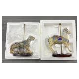 (2) The Treasury of Carousel Art Tiger & Horse