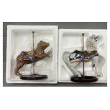 (2) The Treasury of Carousel Art Bear & Horse
