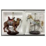 (2) The Treasury of Carousel Art Camel & Horse