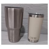 (2) Yeti Stainless Tumblers